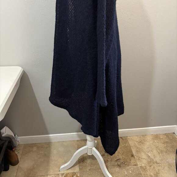 Icewear Iceland Wool Long Cardigan Sweater Navy Blue Wool Women Medium - Picture 5 of 13